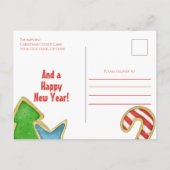 Merry Christmas Fun Cookie Photo Collage  Feestdagenkaart (Achterkant)