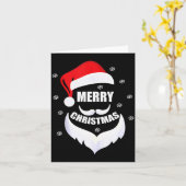 Merry Christmas -fun Santa Claus Father Xmas Boy G Kaart (Gele Bloem)