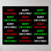 "MERRY CHRISTMAS!": Fun,  spel Poster (Voorkant)