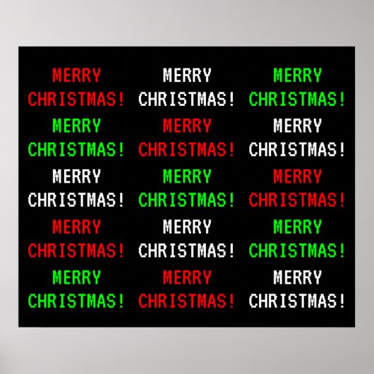 "MERRY CHRISTMAS!": Fun,  spel Poster (Voorkant)