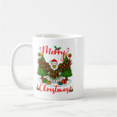 Merry Christmas Funny Bald Eagle Lover Xmas Lights Koffiemok (Links)