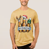 Merry Christmas Funny Reinbeer T-Shirt for Men (Voorkant)