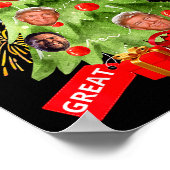 Merry Christmas Funny Trump Great America Xmas Tre Poster (Hoek)