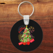 Merry Christmas Funny Trump Great America Xmas Tre Sleutelhanger (Voorkant)