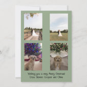 Merry Christmas Garland and Mistletoe Kaart (Achterkant)