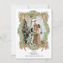 Merry Christmas Garland Lijst Bow Foto