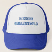Merry Christmas Gedrukte Naam Tekst Creëer Eigen-P Trucker Pet (Voorkant)