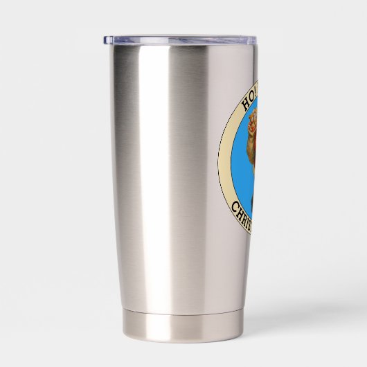 Merry Christmas Geïsoleerde Drinkbeker (Rechts)