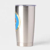 Merry Christmas Geïsoleerde Drinkbeker (Links)