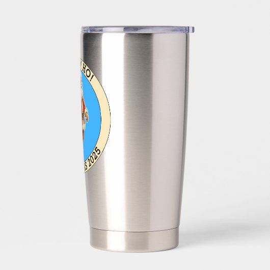 Merry Christmas Geïsoleerde Drinkbeker (Links)