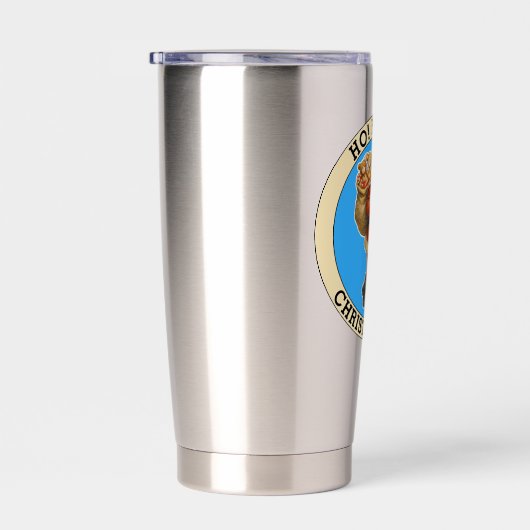 Merry Christmas Geïsoleerde Drinkbeker (Rechts)