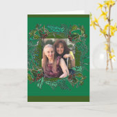 "Merry Christmas" gepersonaliseerd met foto en naa Kaart (Gele Bloem)