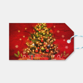 Merry Christmas Gepersonaliseerde Gift Label Cadeaulabel