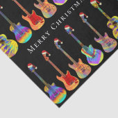 Merry Christmas Gepersonaliseerde Muziek Zakelijke Tissuepapier (Detail)