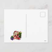 Merry Christmas Gepersonaliseerde Schattigee Carto Feestdagenkaart (Achterkant)