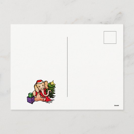 Merry Christmas Gepersonaliseerde Schattigee Carto Feestdagenkaart (Achterkant)