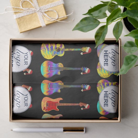 Merry Christmas gepersonaliseerde zakelijke Logo g Tissuepapier (Geschenk)