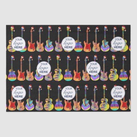 Merry Christmas gepersonaliseerde zakelijke Logo g Tissuepapier (Voorkant)