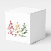 Merry Christmas Gift Box Bedankdoosjes (Voorkant Zijde)