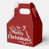 Merry Christmas Gift Box Bedankdoosjes (Voorkant)
