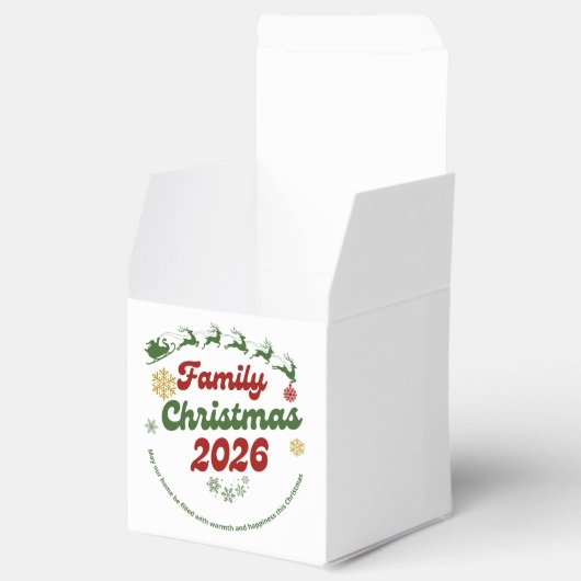 Merry Christmas Gift Box Bedankdoosjes (Geopend)