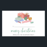 Merry Christmas Gift Label gepersonaliseerd met na<br><div class="desc">Gepersonaliseerde Christmas Label Stickers – Voeg een feestelijke touch toe! Maak elk cadeau extra speciaal met gepersonaliseerde stickers van het kerstlabel,  ontworpen om een unieke en feestelijke flair toe te voegen aan uw vakantiepakketten.</div>