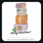Merry Christmas Gift Label gepersonaliseerd met na<br><div class="desc">Gepersonaliseerde Christmas Label Stickers – Voeg een feestelijke touch toe! Maak elk cadeau extra speciaal met gepersonaliseerde stickers van het kerstlabel,  ontworpen om een unieke en feestelijke flair toe te voegen aan uw vakantiepakketten.</div>