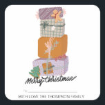 Merry Christmas Gift Label gepersonaliseerd met na<br><div class="desc">Gepersonaliseerde Christmas Label Stickers – Voeg een feestelijke touch toe! Maak elk cadeau extra speciaal met gepersonaliseerde stickers van het kerstlabel,  ontworpen om een unieke en feestelijke flair toe te voegen aan uw vakantiepakketten.</div>