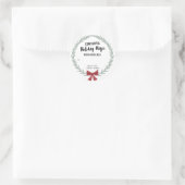 Merry Christmas Gift Label gepersonaliseerd met na (Tas)