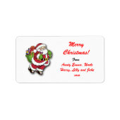 Merry Christmas Gift Label Label - Gepersonaliseer (Voorkant)