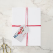 Merry Christmas Gift label met Red Truck Cadeaulabel (Met Touw)