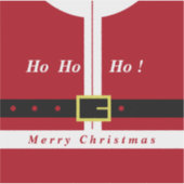 Merry Christmas Gift Sticker Funny Santa Design (Voorkant)