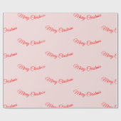 Merry Christmas Gift Warp in het roze Cadeaupapier (Vlak)