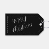 Merry Christmas Gifts Custom Name Minimalist Cadeaulabel (Voorkant (Horizontaal))