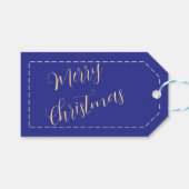 Merry Christmas Gifts Custom Name Minimalist Cadeaulabel (Voorkant (Horizontaal))