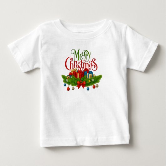  Merry Christmas Gifts & Garland Holiday Tee (Voorkant)