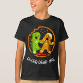 Merry Christmas Ginger-dead Man Cookie Zombie Xmas T-shirt (Voorkant)