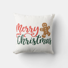 Merry Christmas Gingerbread Cookie Sierkussen -