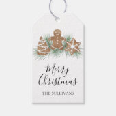 Merry Christmas Gingerbread Cookies Cadeaulabel (Voorkant)