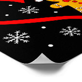 Merry Christmas Gingerbread Family Couples Xmas Pa Poster (Hoek)