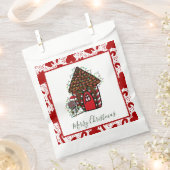 Merry Christmas gingerbread House Favor Bag Bedankzakje (Geknipt)