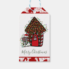 Merry Christmas gingerbread House Favor Bag Cadeaulabel