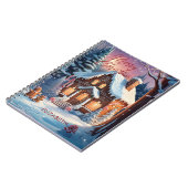 Merry Christmas Gingerbread House Gepersonaliseerd Notitieboek (Linkerzijde)