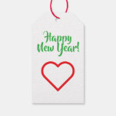 Merry Christmas, GingerBread man, Pixel Art Cadeaulabel (Achterkant)