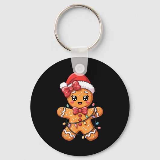 Merry Christmas Gingerbread  Sleutelhanger (Voorkant)