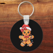 Merry Christmas Gingerbread  Sleutelhanger (Voorkant)