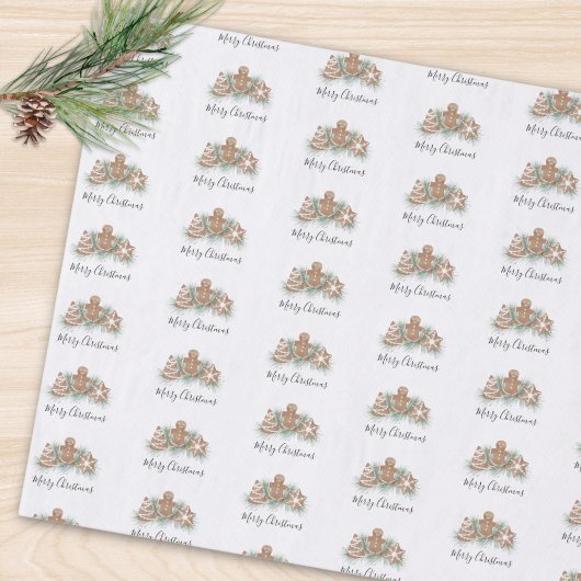 Merry Christmas Gingerbread Tissuepapier