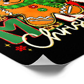 Merry Christmas Gingerbread Xmas Coquette Tis The Poster (Hoek)