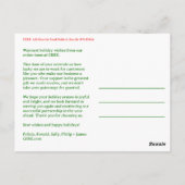 MERRY CHRISTMAS Gingham Arch PHOTO Business Xmas Briefkaart (Achterkant)