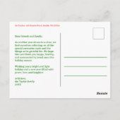 MERRY CHRISTMAS Gingham Holiday CUSTOM Arch FOTO Briefkaart (Achterkant)